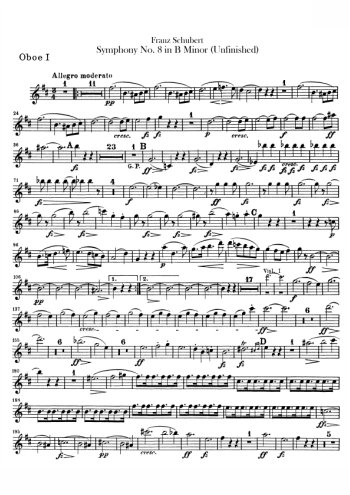 Symphonie No8, hautbois Partitions gratuites